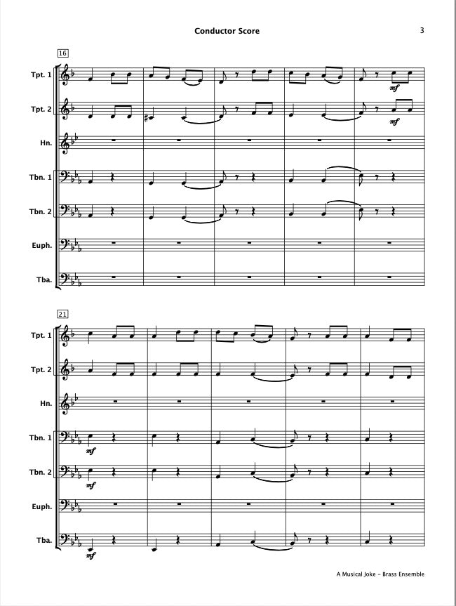 A Musical Joke (Brass Ensemble)