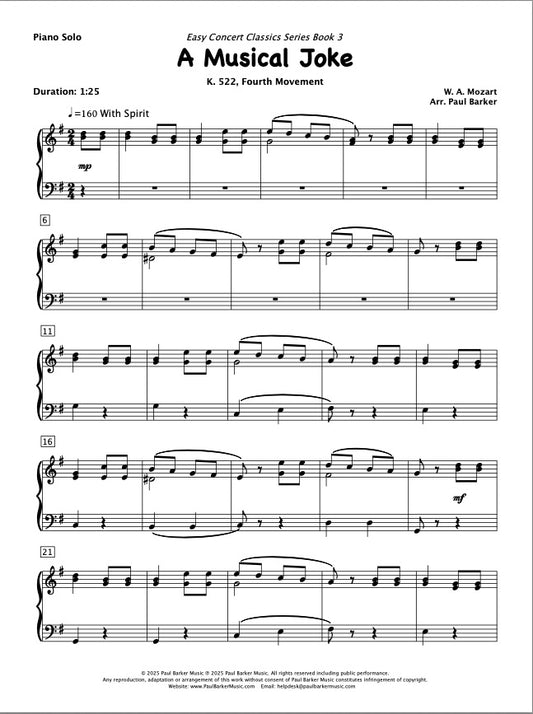 A Musical Joke (Piano Solo)