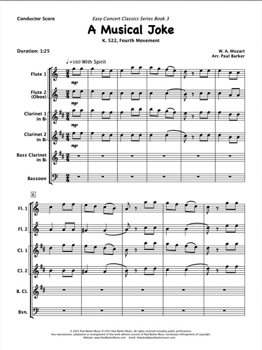 A Musical Joke (Woodwind Ensemble)