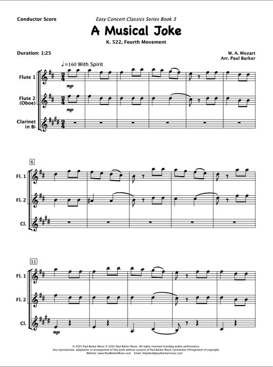 A Musical Joke (Woodwind Trio)