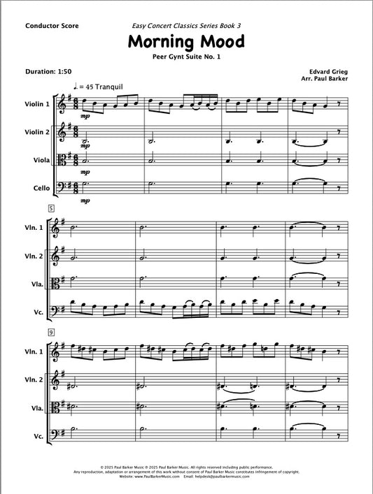 Morning Mood From Peer Gynt (String Trio)