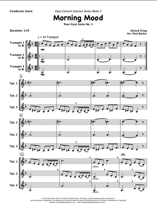 Morning Mood From Peer Gynt (Trumpet Trio)