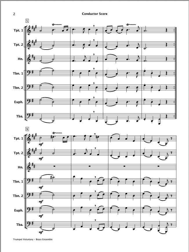 Trumpet Voluntary (Brass Ensemble)