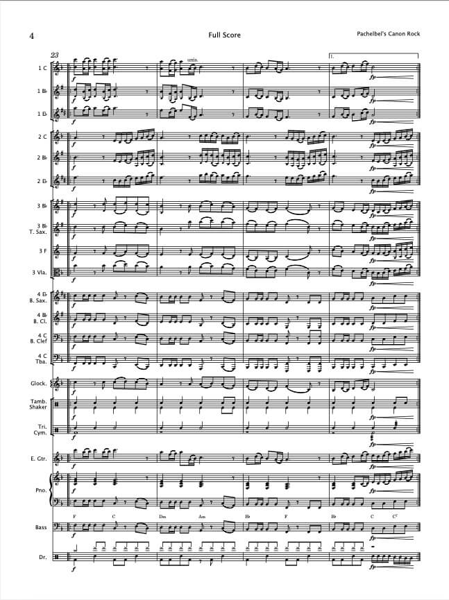 Pachelbel's Canon Rock - Paul Barker Music