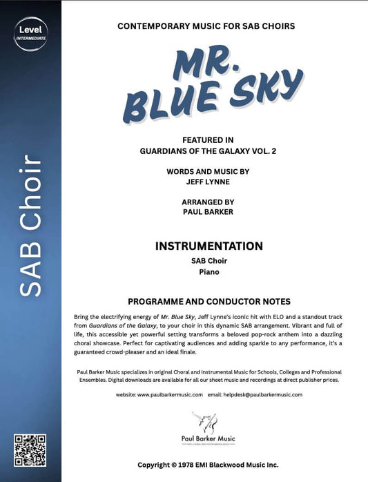 Mr. Blue Sky - Paul Barker Music