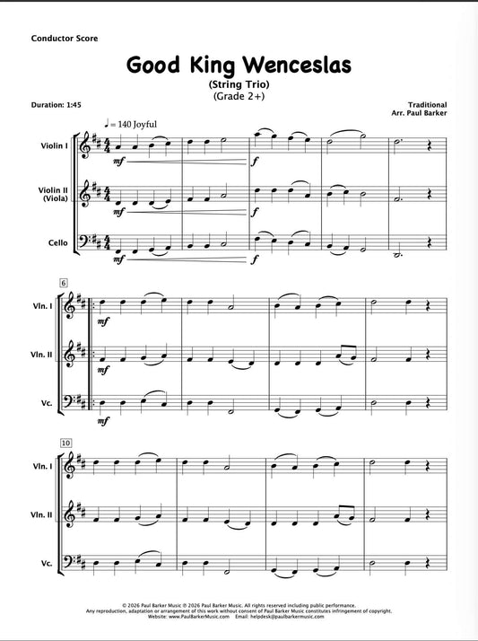 Good King Wenceslas (String Trio)