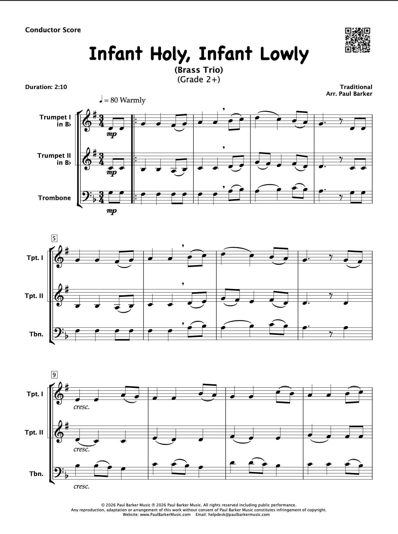 Christmas Brass Trios Book 4