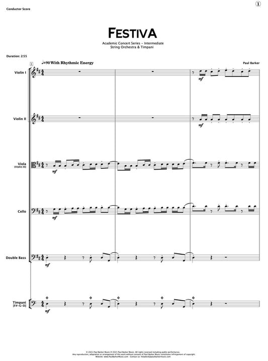 Festiva - An Orchestral Dance! - Paul Barker Music