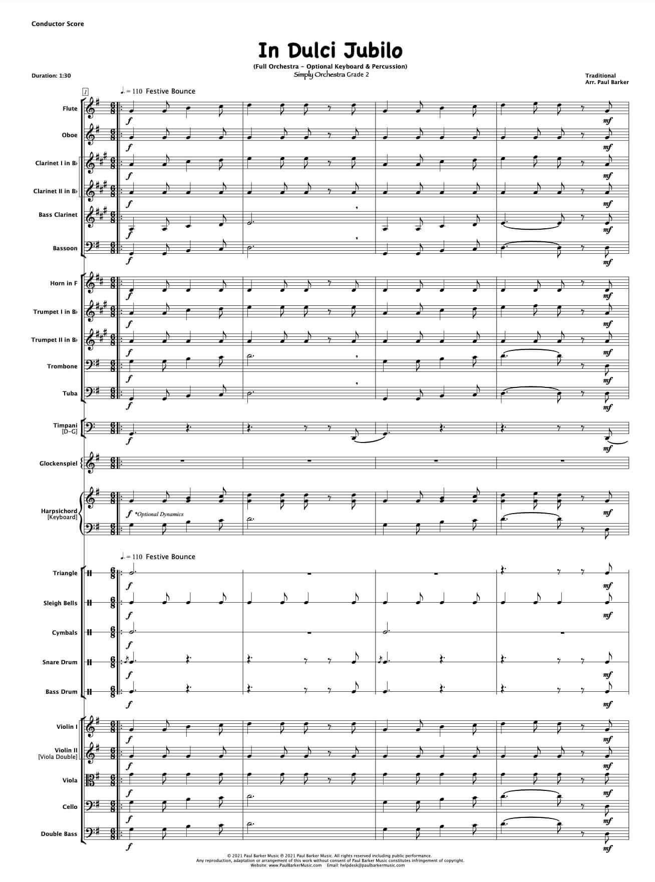 Simply Orchestra Series - Christmas Collection 1 - Paul Barker Music