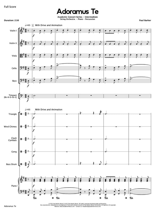 Adoramus Te (String Orchestra Special Edition) - Paul Barker Music