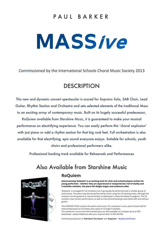 MASSive - A Mass In Rock! - Paul Barker Music