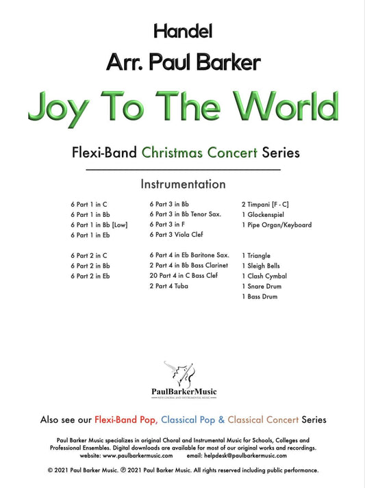 Joy To The World (Flexi-Band) - Paul Barker Music