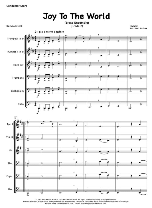 Joy To The World (Brass Ensemble) - Paul Barker Music