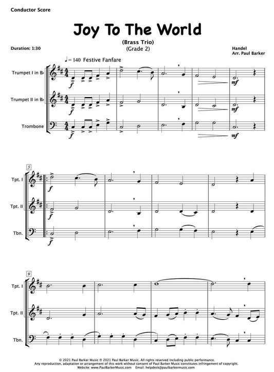 Joy To The World (Brass Trio) - Paul Barker Music