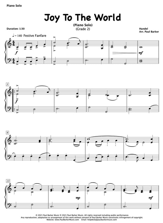 Joy To The World (Piano Solo) - Paul Barker Music