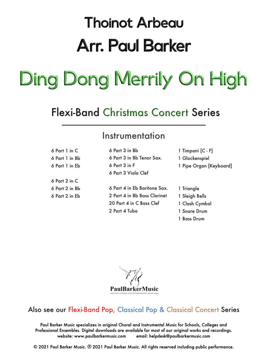 Ding Dong Merrily On High (Flexi-Band) - Paul Barker Music