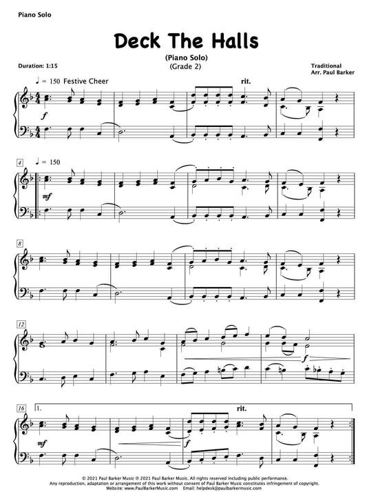 Deck The Halls (Piano Solo) - Paul Barker Music