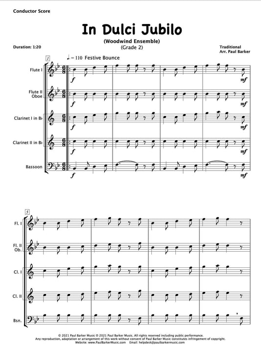 In Dulci Jubilo (Woodwind Ensemble) - Paul Barker Music