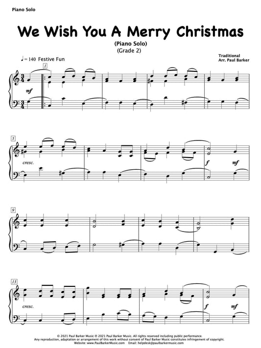 Christmas Piano Solos - Book 1 - Paul Barker Music