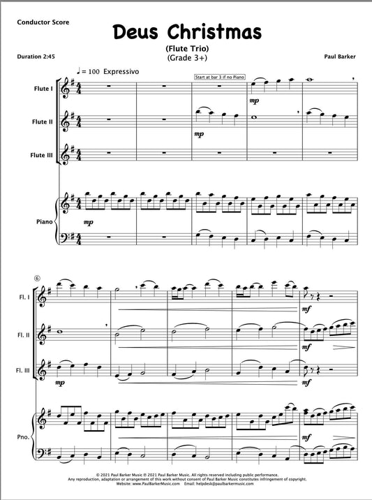 Deus Christmas (Flute Trio) - Paul Barker Music