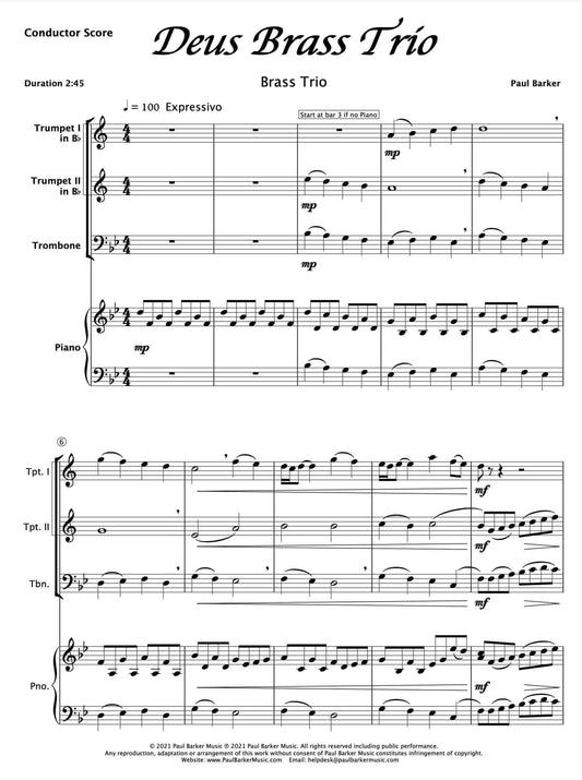 Deus Brass Trio - Paul Barker Music