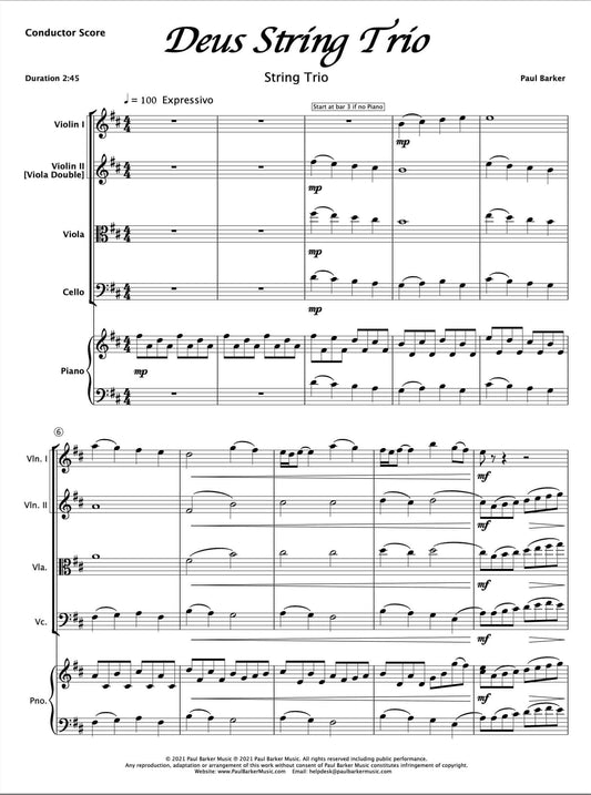 Deus String Trio - Paul Barker Music