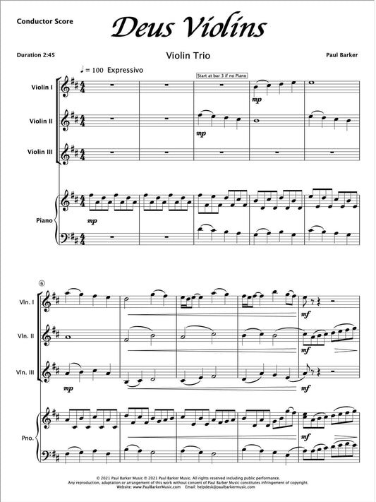 Deus Violins - Paul Barker Music