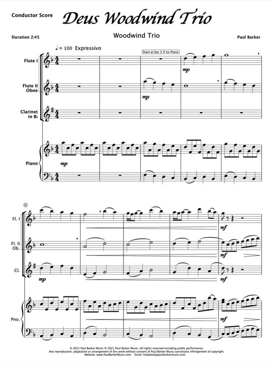 Deus Woodwind Trio - Paul Barker Music