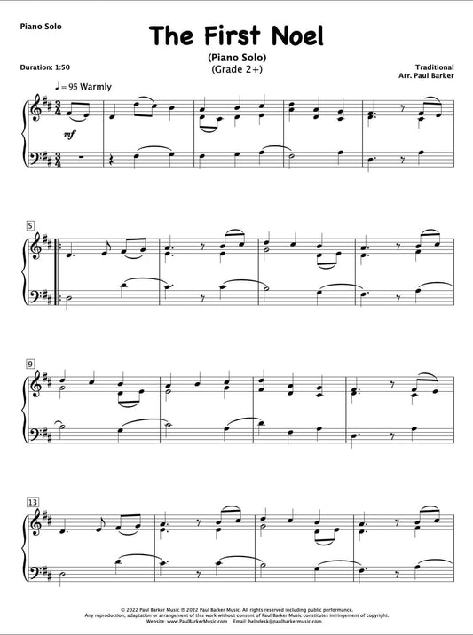 The First Noel (Piano Solo) - Paul Barker Music