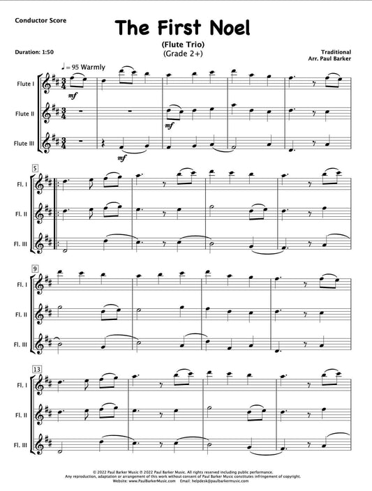 The First Noel (Flute Trio) - Paul Barker Music