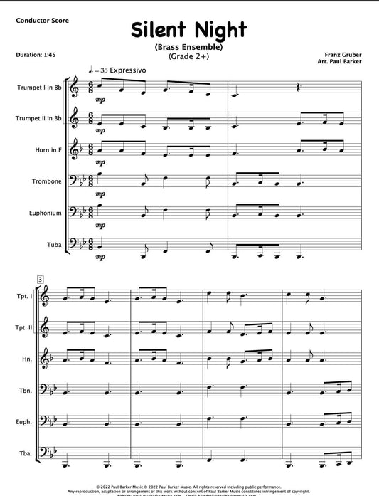 Silent Night (Brass Ensemble) - Paul Barker Music