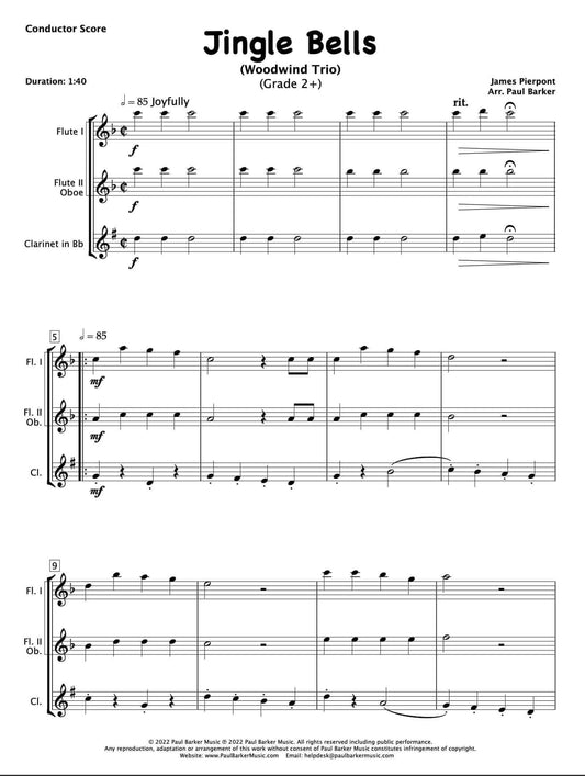 Jingle Bells (Woodwind Trio) - Paul Barker Music