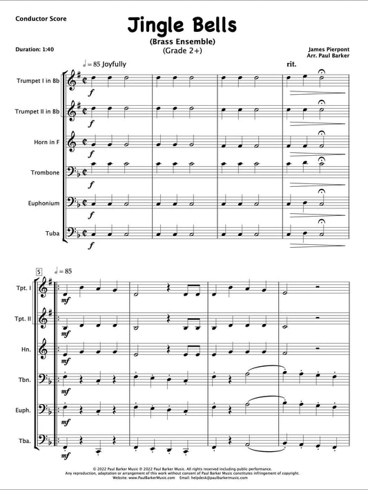 Jingle Bells (Brass Ensemble) - Paul Barker Music