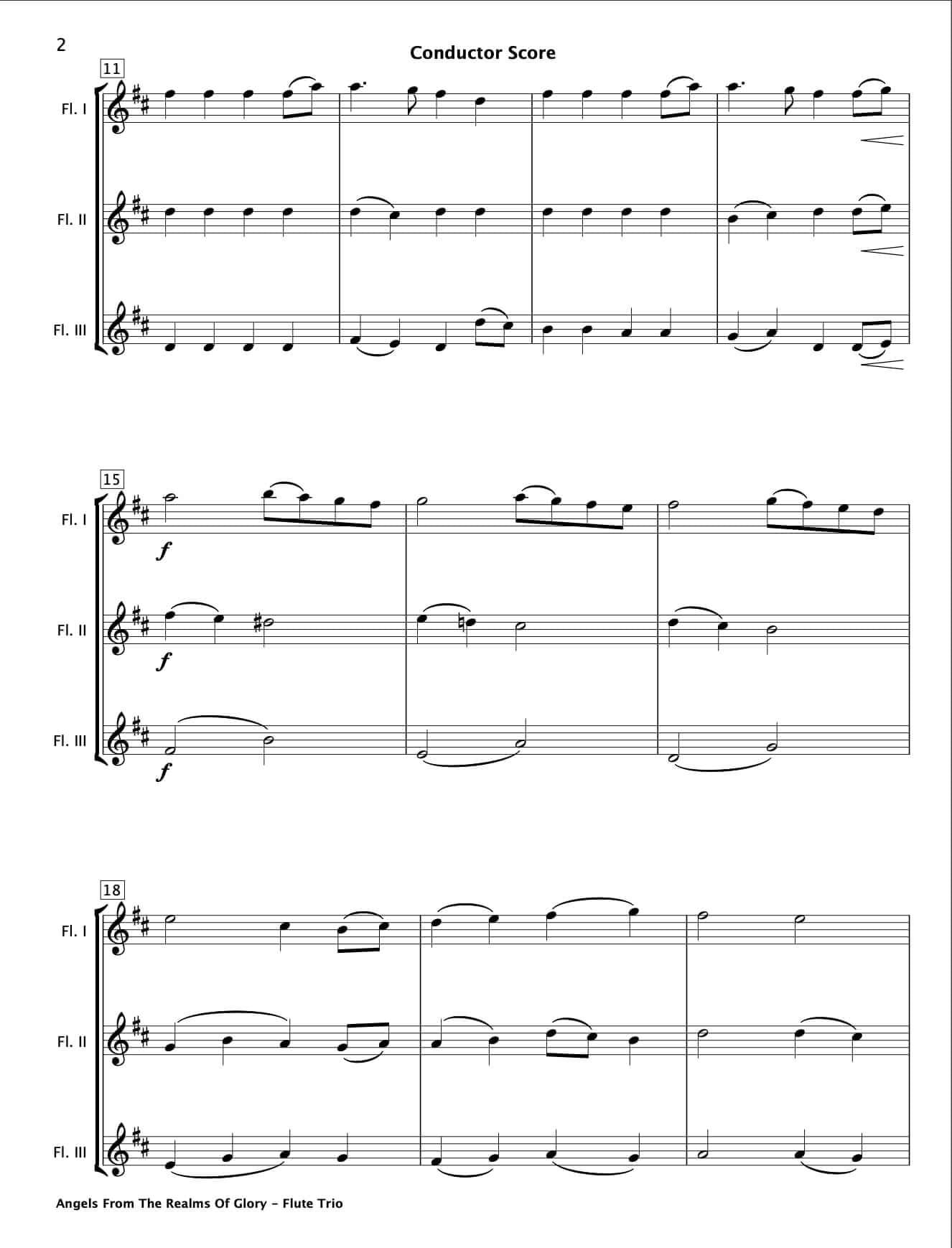 Angels From The Realms Of Glory (Flute Trio) - Paul Barker Music