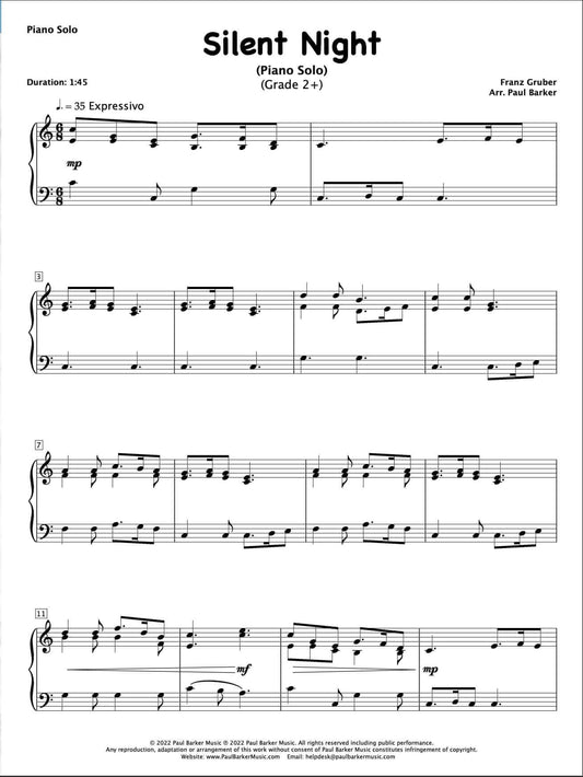 Christmas Piano Solos - Book 2 - Paul Barker Music