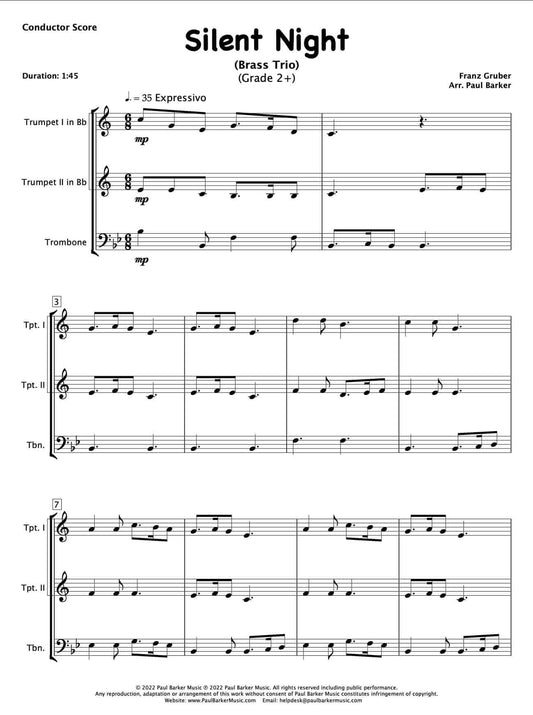 Christmas Brass Trios - Book 2 - Paul Barker Music