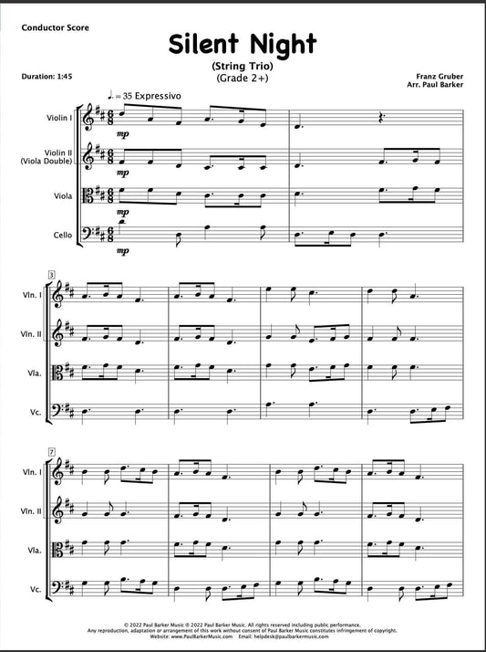 Christmas String Trios - Book 2 - Paul Barker Music