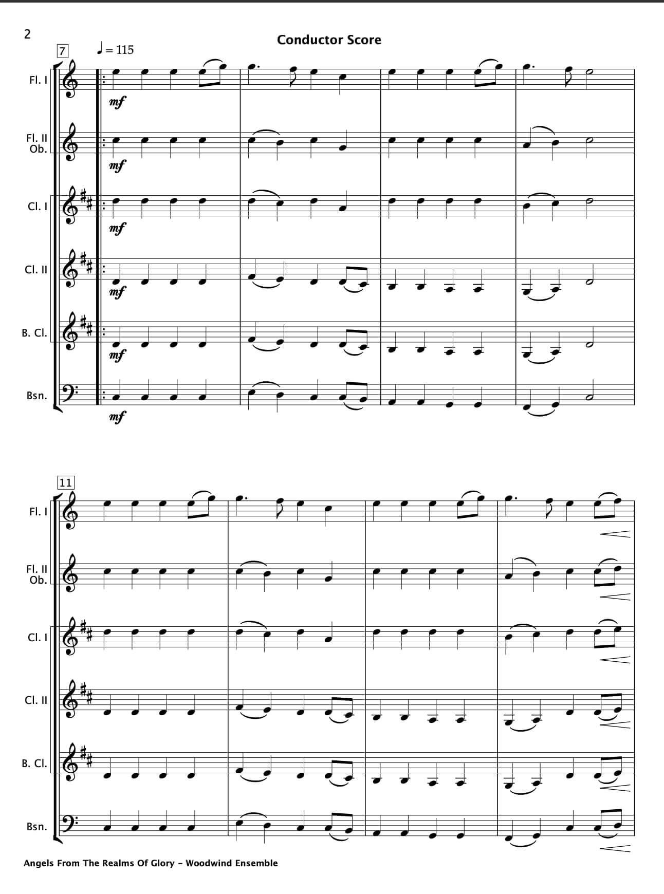 Christmas Woodwind Ensembles - Book 2 - Paul Barker Music