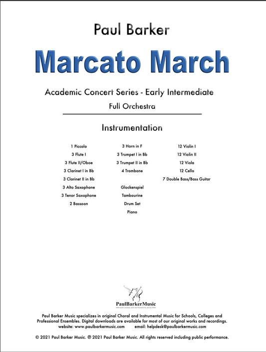 Marcato March - Paul Barker Music