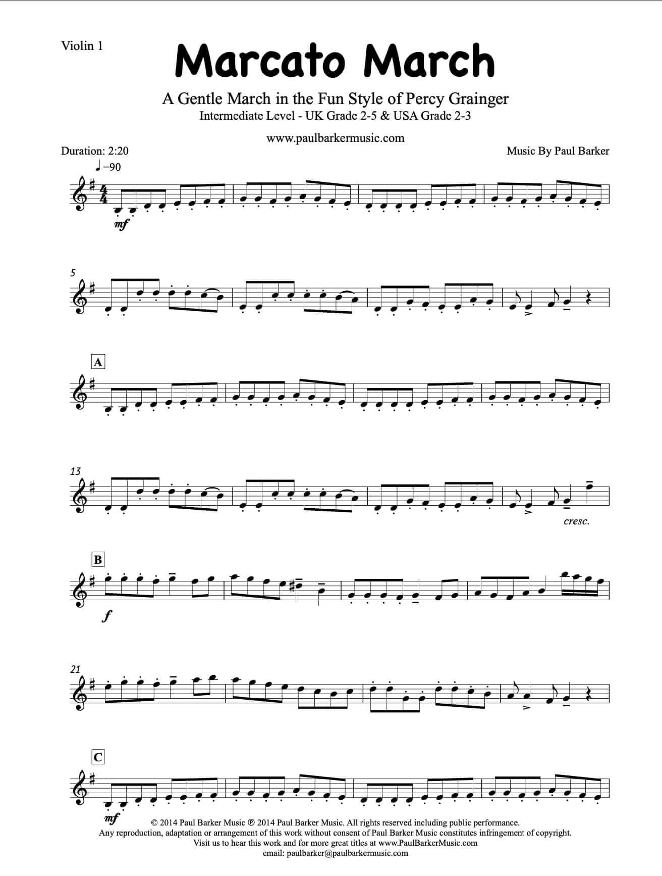 Marcato March - Paul Barker Music