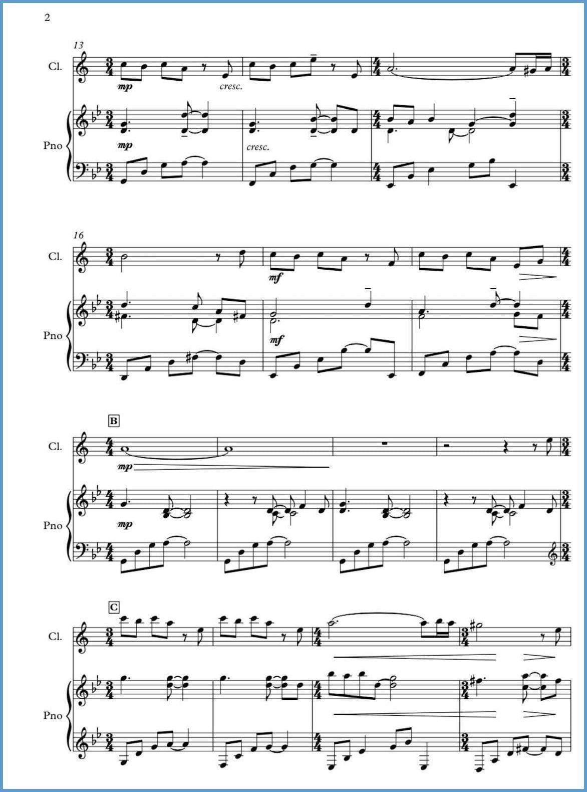 Enigma (Clarinet & Piano) - Paul Barker Music