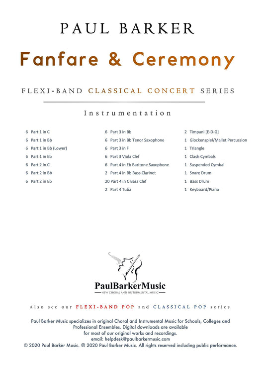 Fanfare & Ceremony - Paul Barker Music