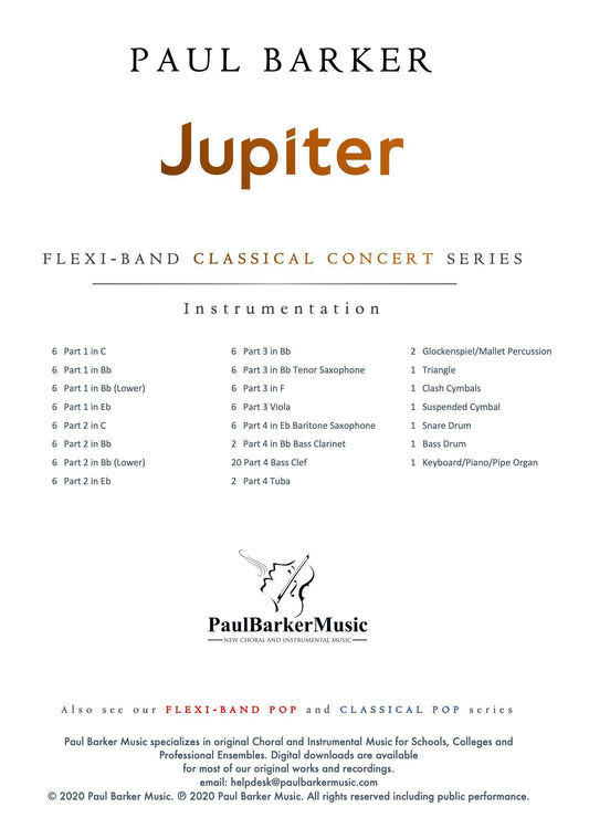 Jupiter - The Planets - Paul Barker Music