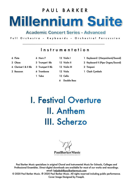 Millennium Suite (Full Orchestra Edition 2020) - Paul Barker Music