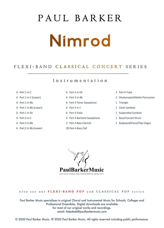 Nimrod (Enigma Variations) - Paul Barker Music