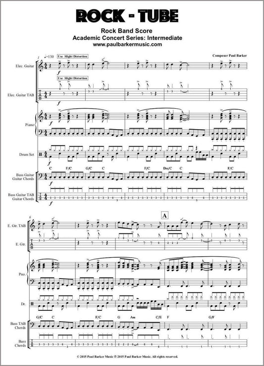 Rock Tube (Lead Guitar & Rock Band) - Paul Barker Music