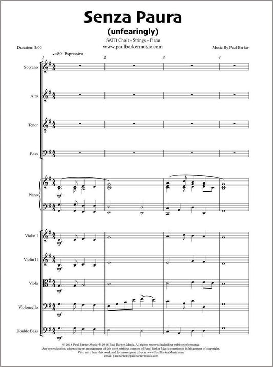 Senza Paura - Paul Barker Music