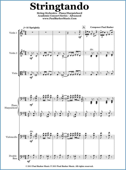 Stringtando (String Orchestra) - Paul Barker Music