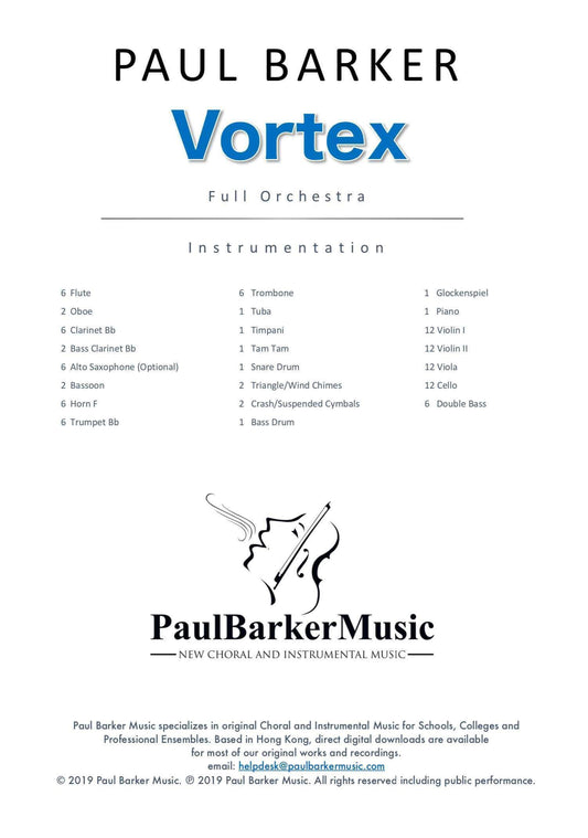 Vortex (Full Orchestra) - Paul Barker Music