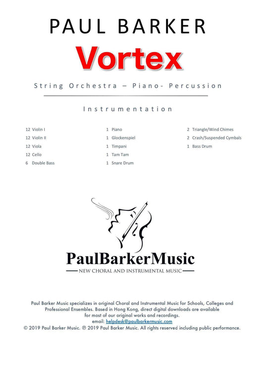 Vortex (String Orchestra) - Paul Barker Music